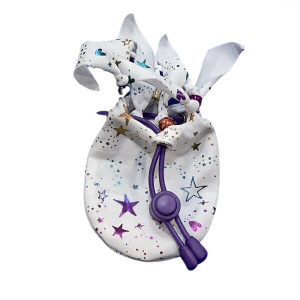 4. Foil hearts & Stars PocketZ with Metallic Beads and Purple Cord - Image 7